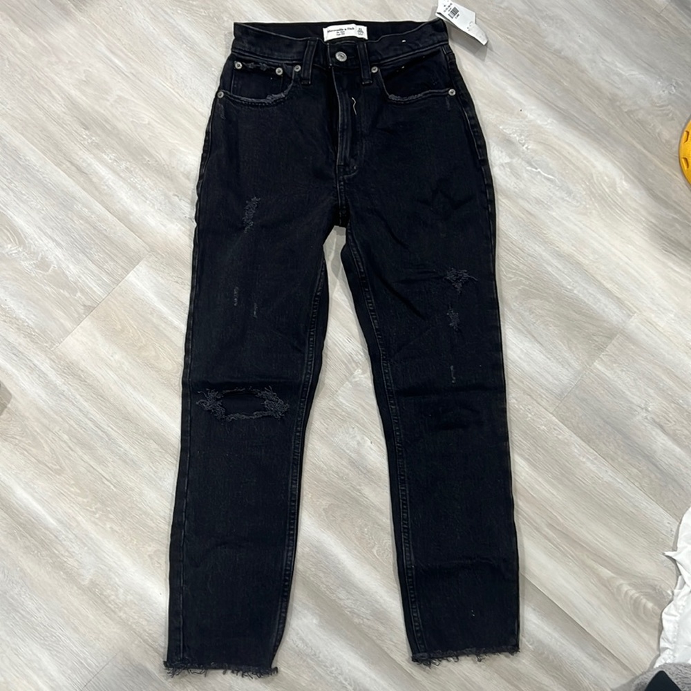 Abercrombie mom jeans high rise